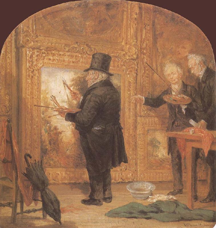 William Parrott Turner on Varnishing Day Spain oil painting art